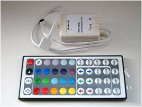 Светодиодный контроллер на 3 канала, RGB-контроллер с IR ДУ, имеет 32 статических и 6 динамических программ переключения, регулировка яркости, скорости. Выход 12V 72W, до 6A. Может управлять 10м RGB ленты